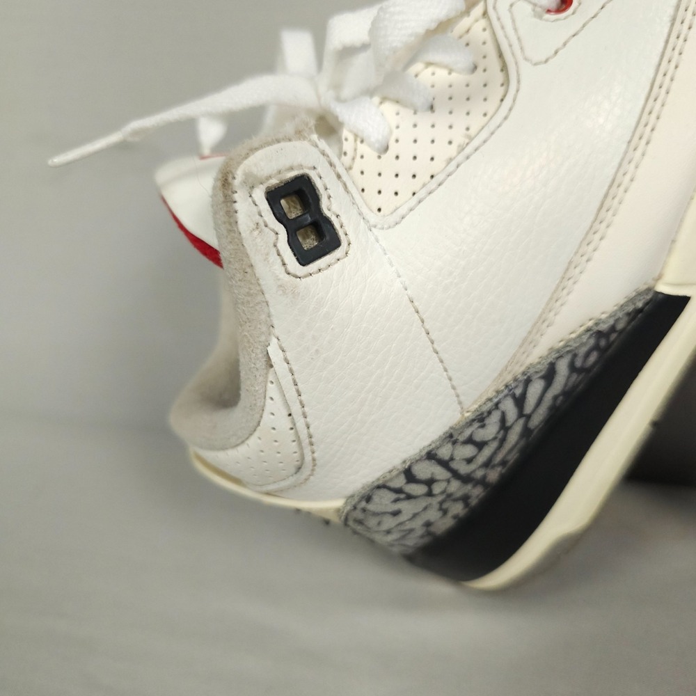 Nike Air Jordan 3 Retro Youth GS Size 1.5Y White Cement Reimagined - Picture 8 of 16